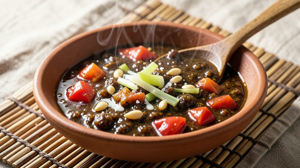Bagnet Sauce Recipe: Celery Crown Crunch Over Tangy Tomato Base