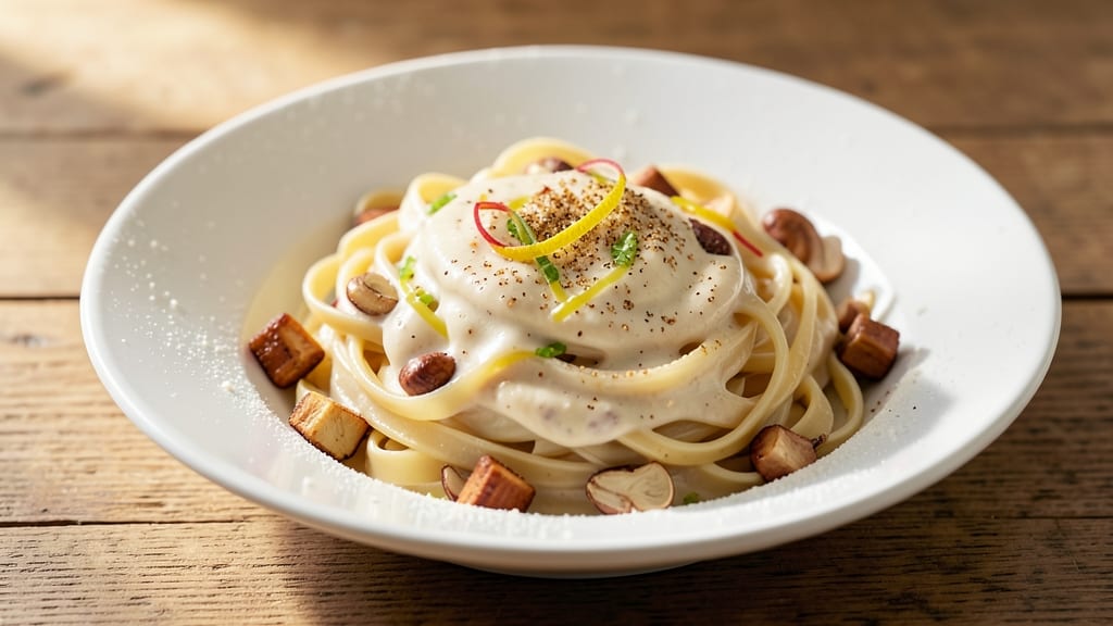 Alfredo Pasta Sauce Without Cream Recipe: Silky Nutty Richness From Cashews in Minutes