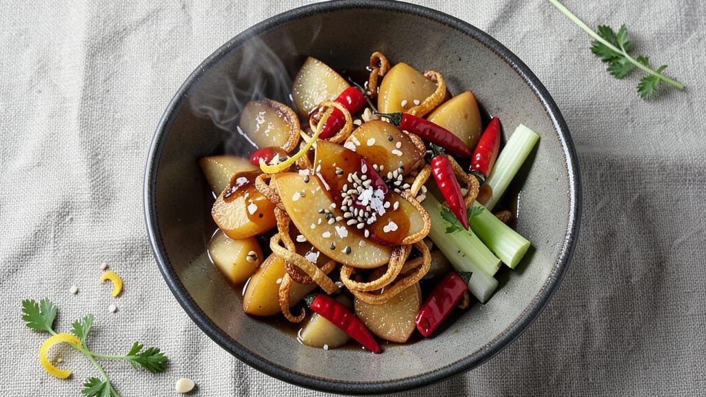 Apple Chili Sauce Recipe: Spiced Apple-Celery Fusion for Dipping and Drizzling