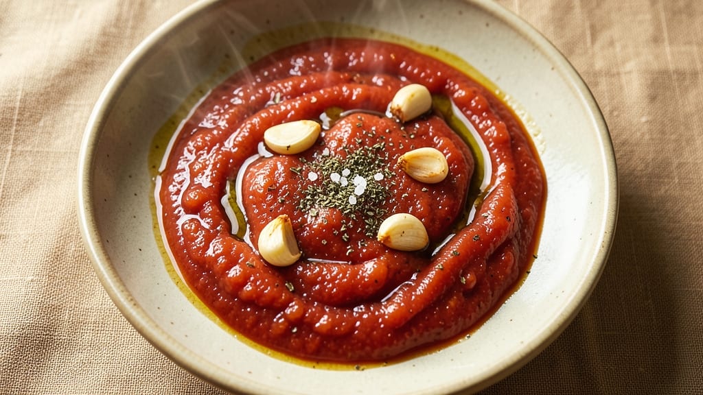 Authentic New York-Style Pizza Sauce Recipe: Simmered Tomato Depth with Garlic and Oregano