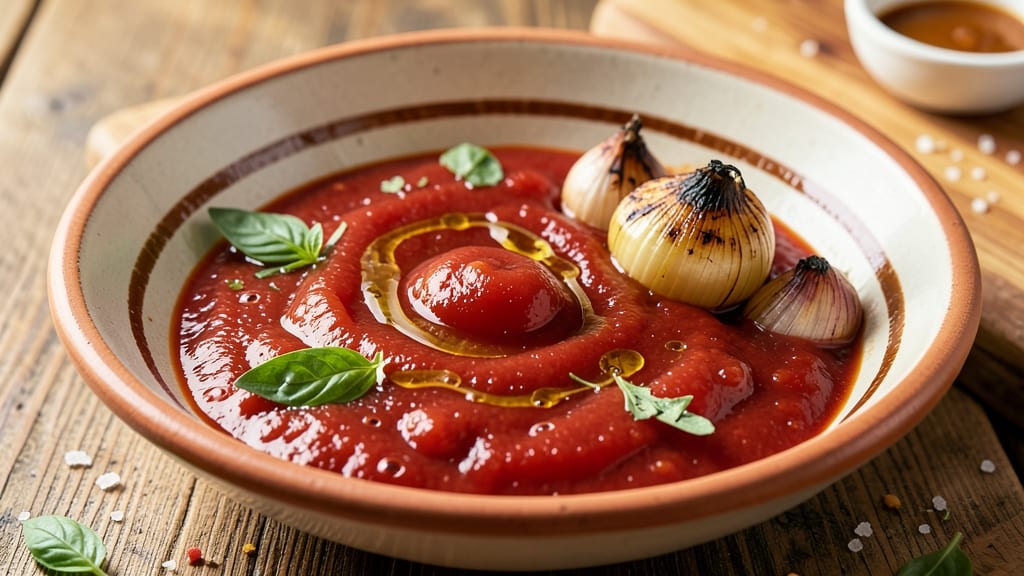 Authentic Italian Red Sauce Recipe From Scratch: Tomato-Puree Base for Deep Flavor Layers