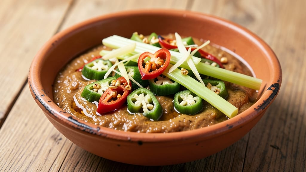 Attieke Sauce Recipe: Smoky Okra and Celery Velvety Richness