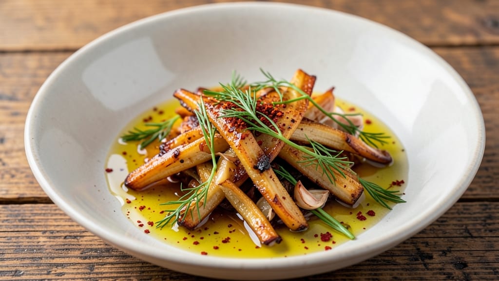 L&L Sauce Recipe: Smoky Celery Crown Over Creamy Dill Base