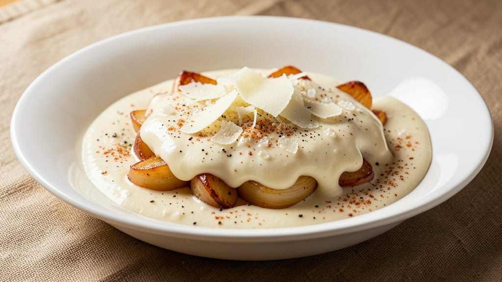Alfredo Sauce Recipe With Heavy Cream and Parmesan Cheese: Silky Garlic Butter Base for Fettuccine