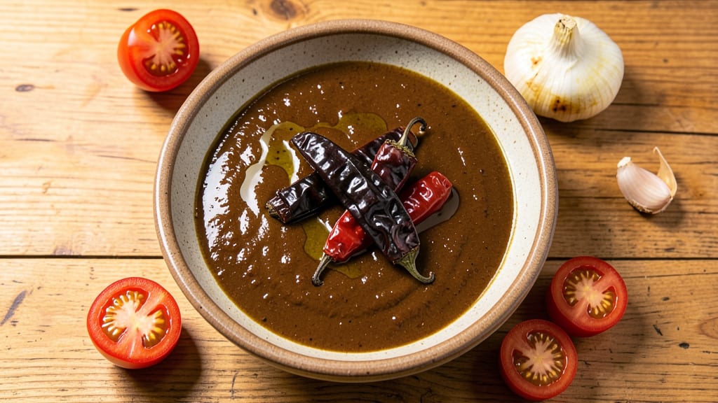 Authentic Mexican Brown Enchilada Sauce Recipe: Deep-Roasted Tomato and Spice Base