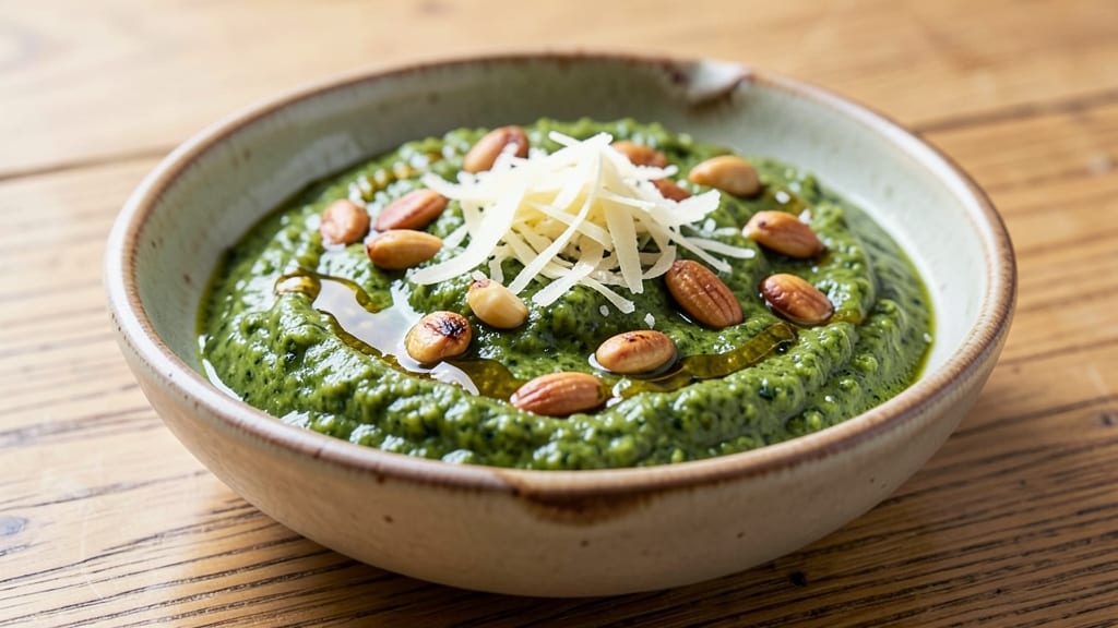 Alton Brown's Pesto Sauce Recipe: Bright Basil and Nutty Perfection