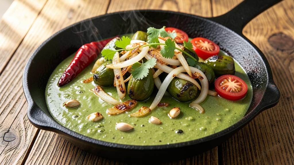 Authentic Mexican Green Enchilada Sauce Recipe: Tomatillo-Tomato Blend With Zesty Lime Kick